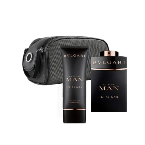 طقم عطر مان ان بلاك للرجال من بولغاري - ماء عطر - 3 قطع